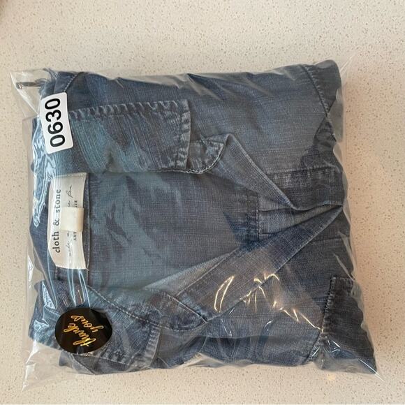 Anthro Cloth & Stone Ginevra Chambray Dress - Picture 7 of 7